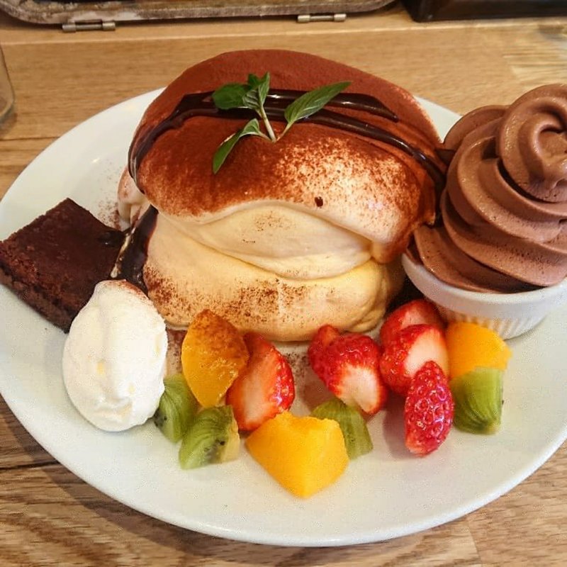 チョコティラミスパンケーキ(プランピーパンケーキス （plumpy pancakes）)