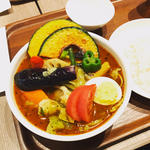 1日分野菜のスープカレー＋骨つきチキン(カレー食堂 心 ヨドバシAkiba店 )