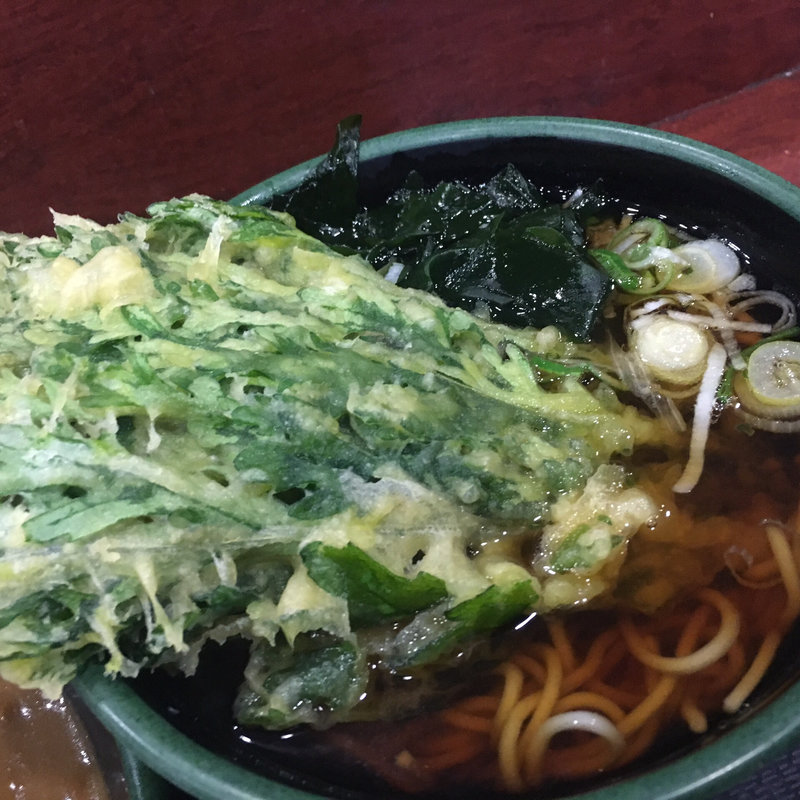 春菊天そば(そば処 新田毎)