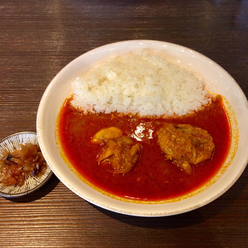 赤いチキンカレー＋ドリンクセット(JAZZ OLYMPUS!)
