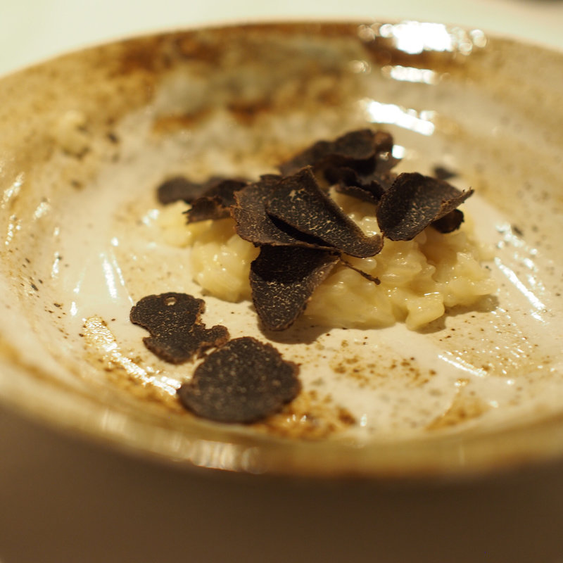 トリュフのリゾット(お年玉コース、〆リゾット)(北新地 伊庵)