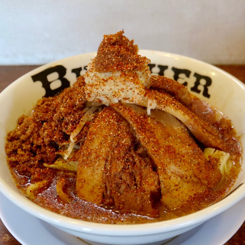 ふじそば赤富士小豚トッピング(らーめんブッチャー 函南店 )