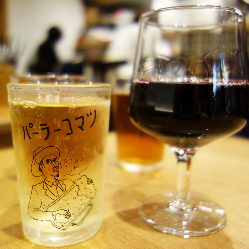 選べるコップ酒(欧風食堂・酒場 パーラーコマツ)