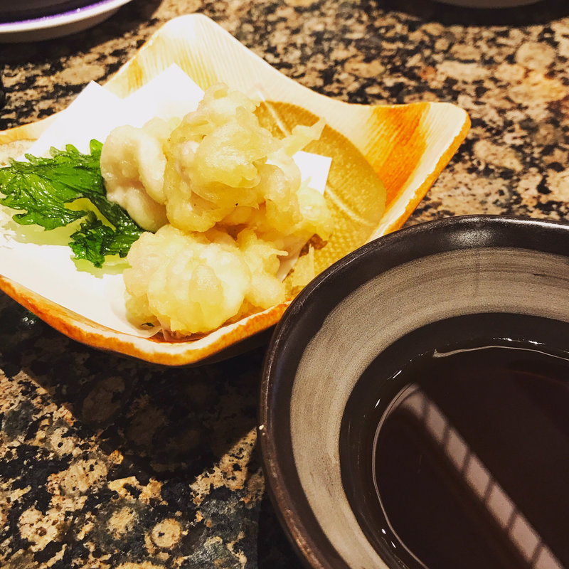 真鱈の白子天ぷら(がってん寿司 綾瀬店)