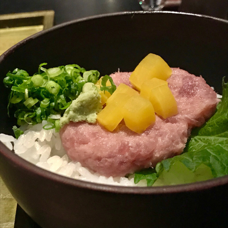 とろタク丼(麺匠の心つくし つるとんたん 六本木店)