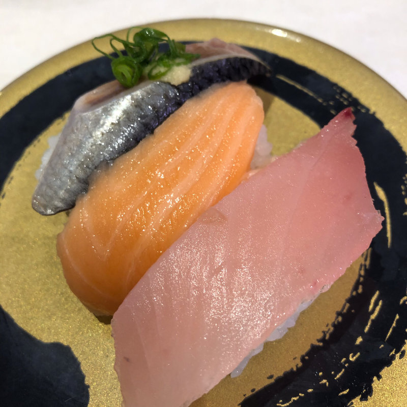 トロ三種盛り(はま寿司 米沢店)