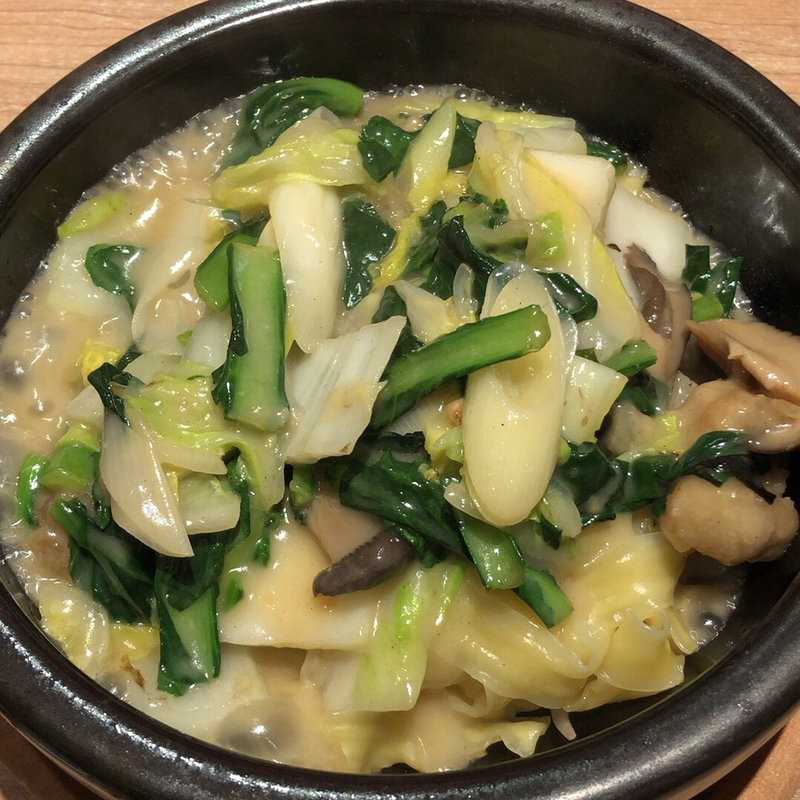 牡蠣と鶏肉のチーズあんかけ刀削麺(西安健菜キッチン MARK IS みなとみらい店)