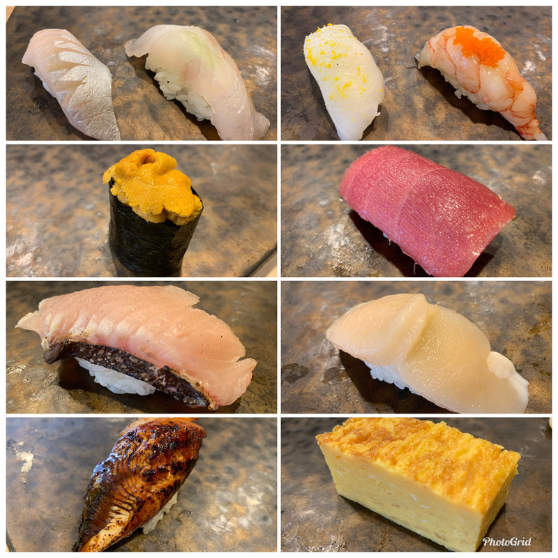 にぎり松コースサラダ味噌汁付き(ATARI)