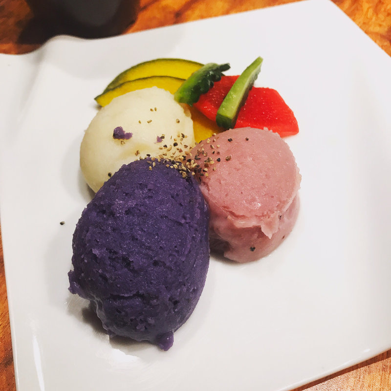 マッシュポテトとピクルス(curry and rice 幸正)