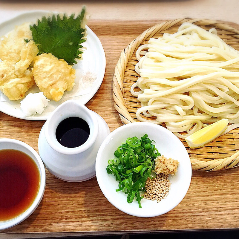 ざる1.5玉＋とり天(太閤うどん （たいこううどん）)