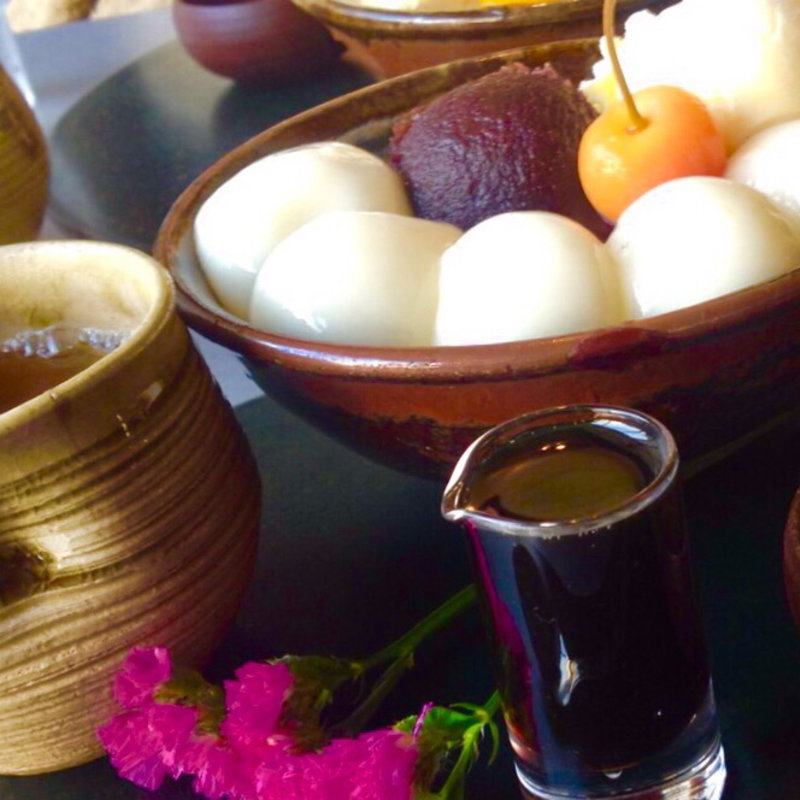 白玉クリームあんみつ(茶房 雲母)