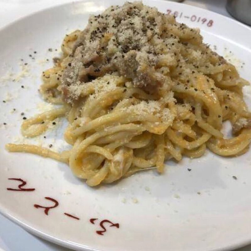 カルボナーラ皿うどん(胡同 (ふーとん))