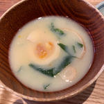 味噌汁煮卵入(いっかく食堂)