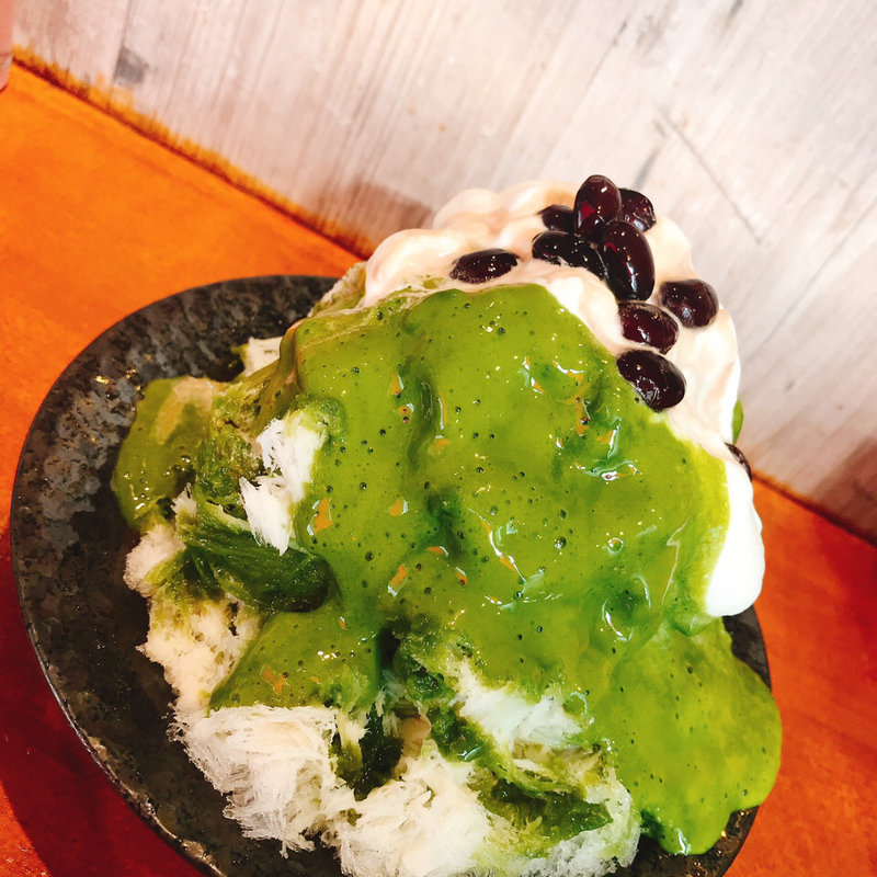 抹茶エスプーマかき氷(Parlor Vinefru 銀座)