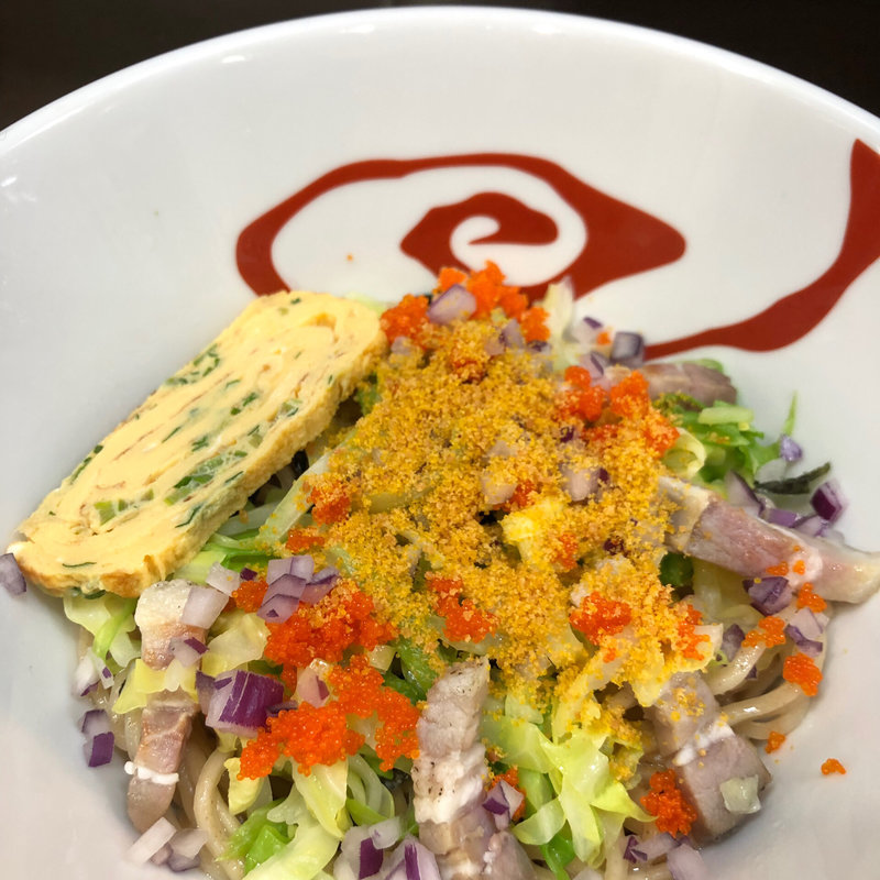 限定 天然真鯛とカラスミと自家製パンチェッタのまぜそば 追いトリュフオイル付き(麺や魁星)