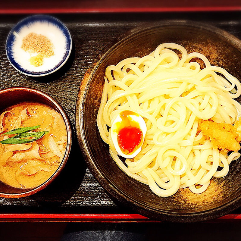 広島もみじ豚のつけ汁うどん(大盛)(美の庵 )
