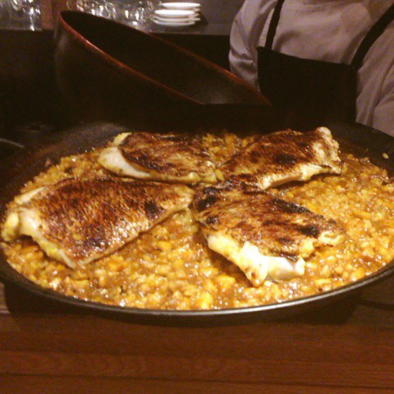 パエリヤ。のどぐろ載せ(アカ)