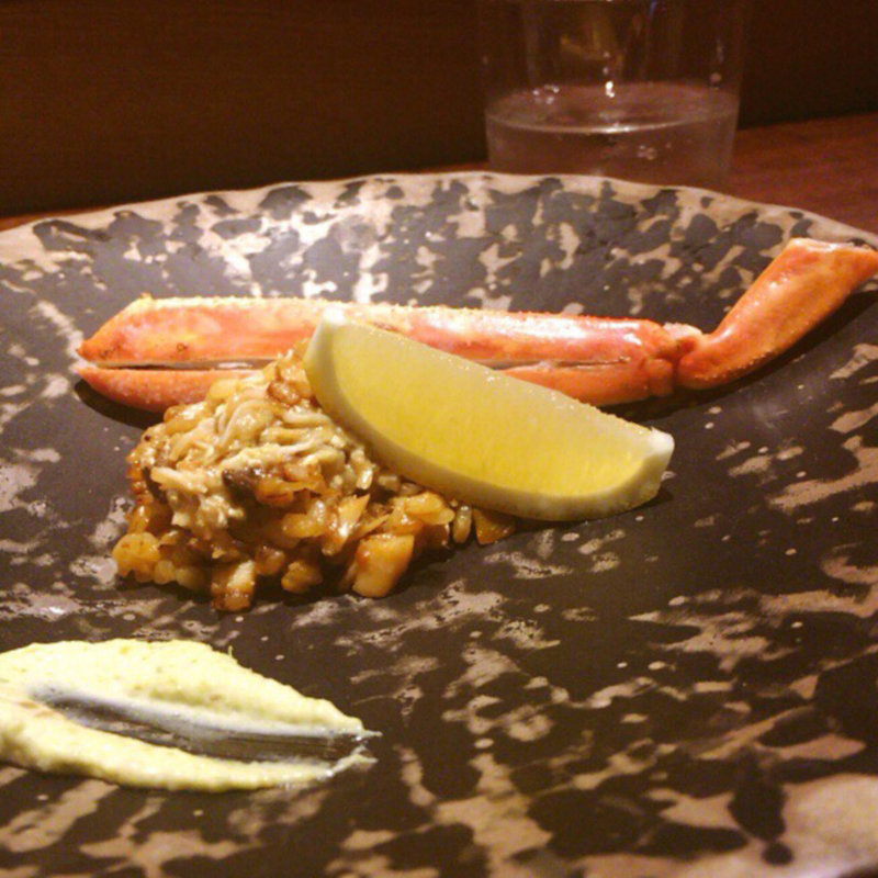 松葉ガニのパエリア(アカ)