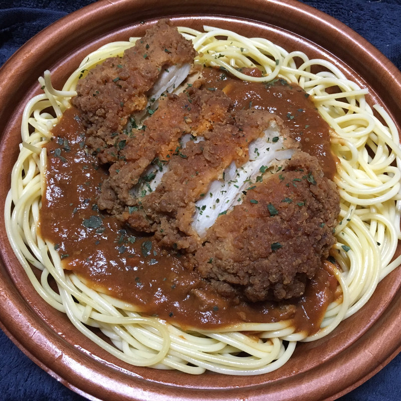 スパカツ風ミートソース（フライドチキン）(ローソン 札幌南５条市電通店)