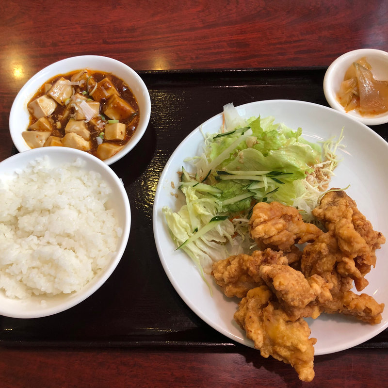 鶏もも肉の唐揚げ定食(順順餃子房 馬喰町店 )