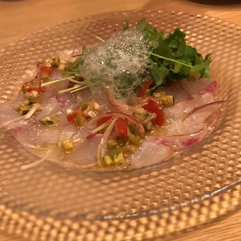 ヒラスのカルパッチョ(aga-ri)