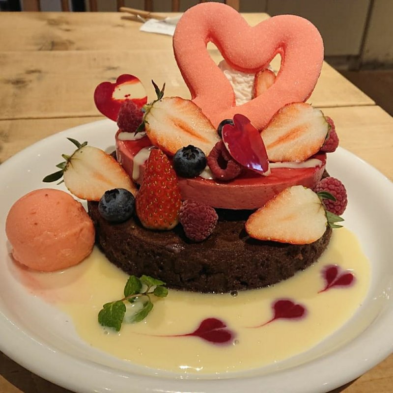 Very berry chocolate(カフェ アクイーユ 恵比寿)