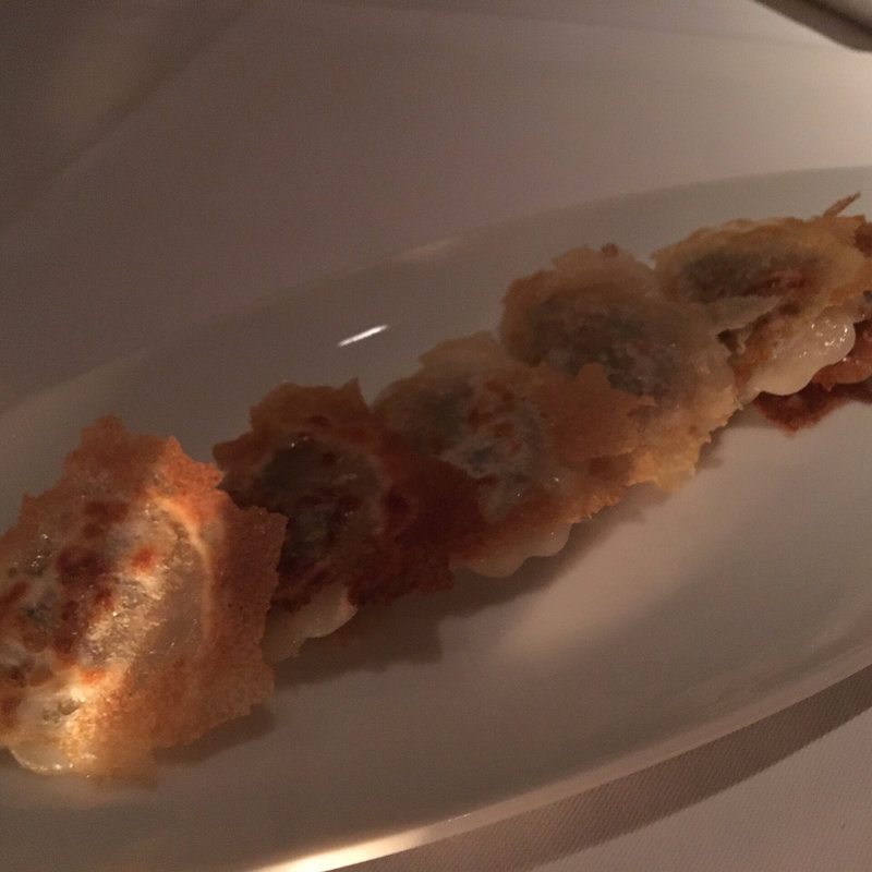 バルバリー鴨のひとくち餃子 柚子胡椒添え(シノワ 渋谷店)