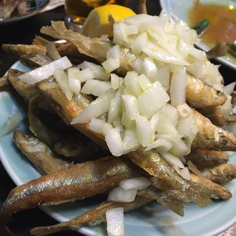 ワカサギ唐揚げ(大衆料理　川治 )