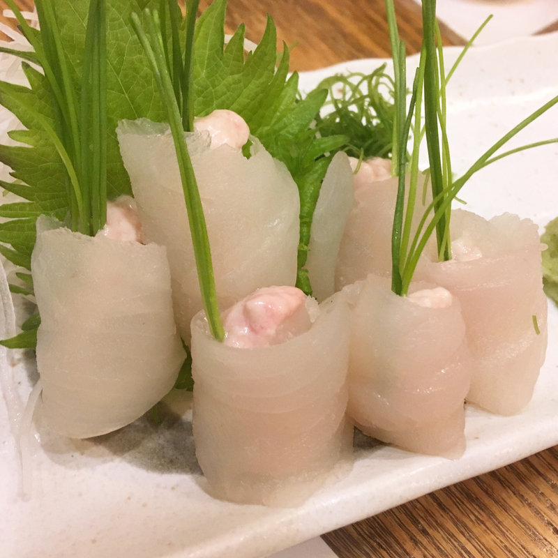 かわはぎ刺身(築地すし大 本館 （ツキジスシダイ）)