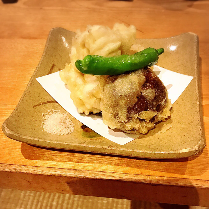 鱈の白子の天婦羅(山人 )