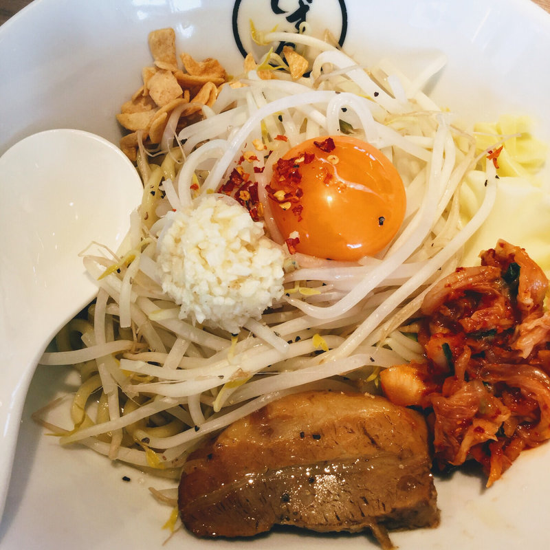 まぜそば塩ハーフ盛(麵屋 しずる 幸田店)