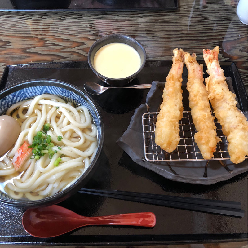海老づくしうどん(餐粉の励 )