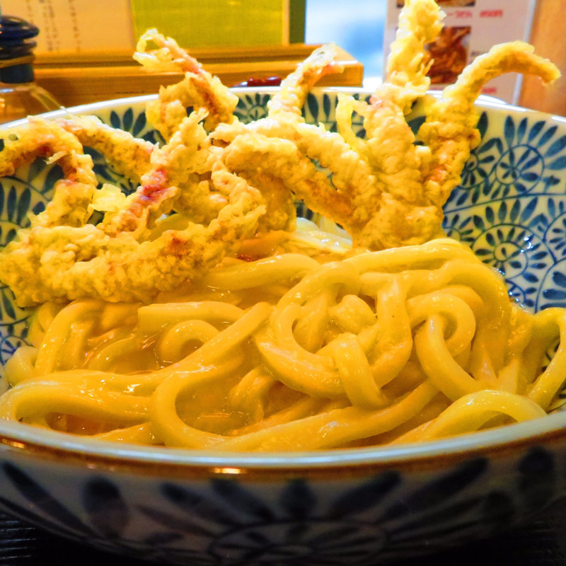 釜玉ゲソ天付(うどん 蔵十 （くらじゅう）)
