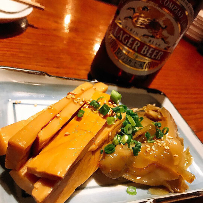 メンマとザーサイ(餃子のロッキー)