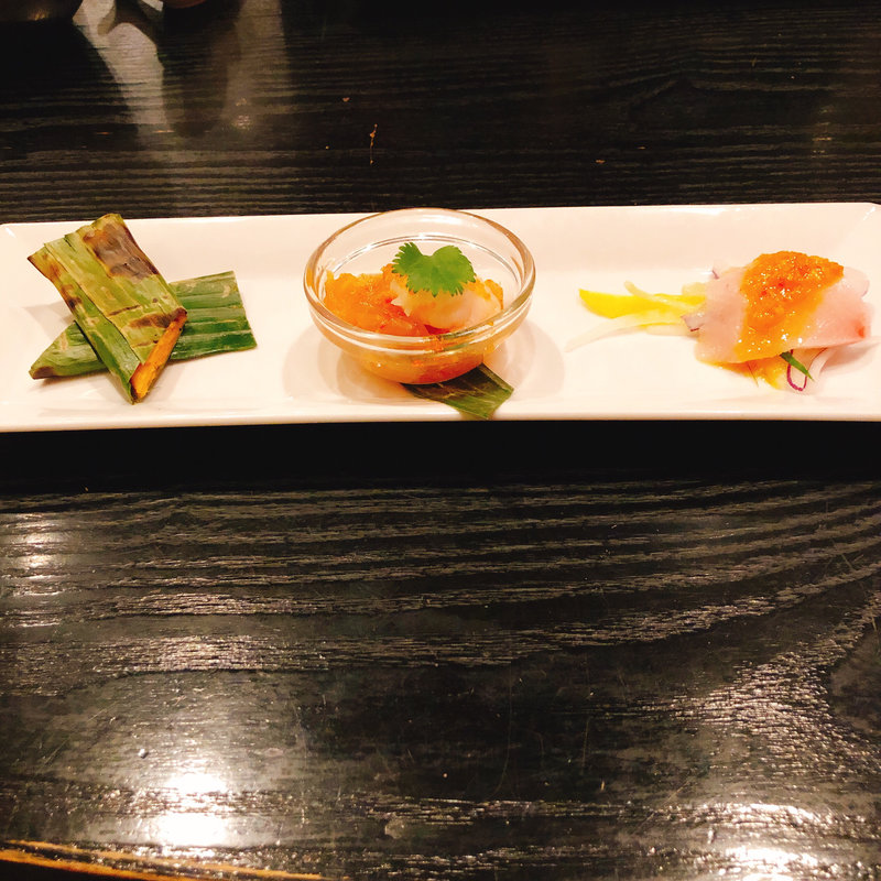 シンガポールアミューズ  三点盛り合わせ(シンガポール・シーフード・リパブリック)