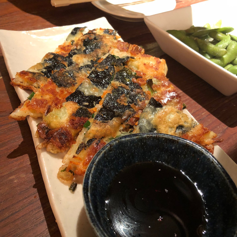 韓国海苔とチーズのちぢみ(韓河 五日市店 （HANA）)