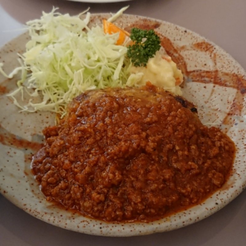 ハンバーグ定食(食事処 酒肴 水口)