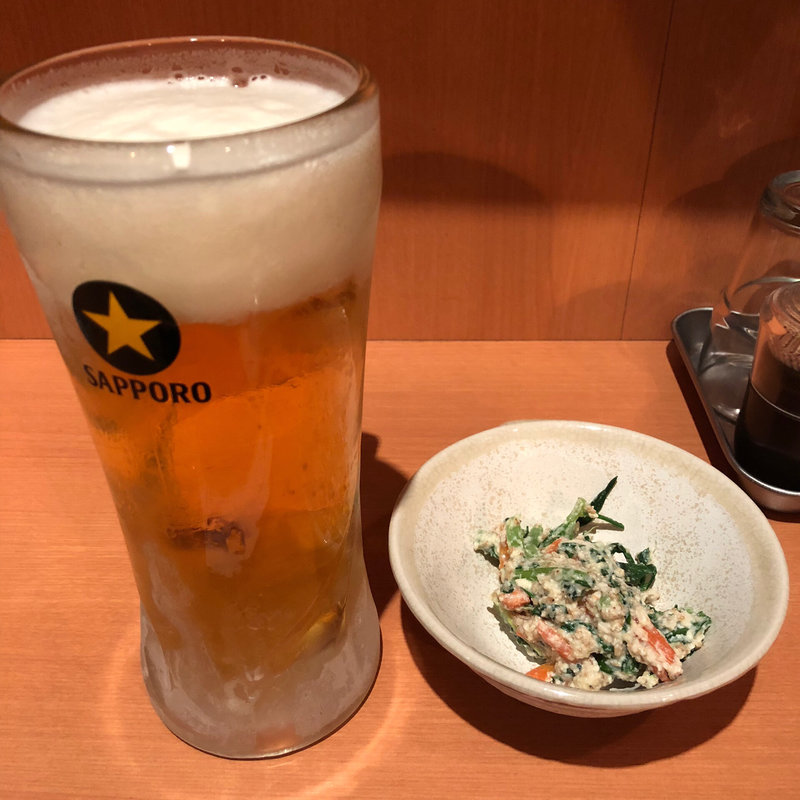 生ビール(ちゃりき)
