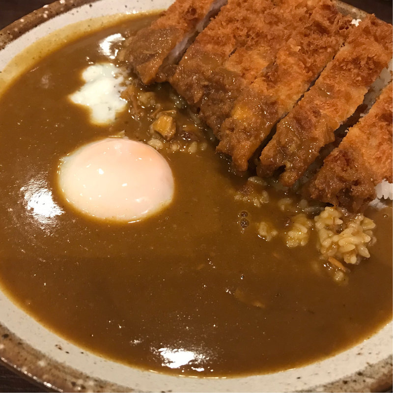 手仕込みトンカツカレー 温玉トッピング(CoCo壱番屋 島本町国道171号店 （ココイチバンヤ）)