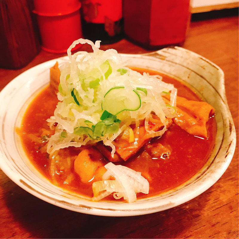 モツ煮込み 辛味噌(もつ煮込み専門店 沼田 （もつにこみせんもんてん ぬまた）)