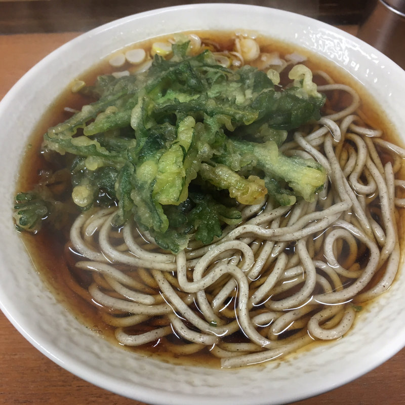 春菊天そば(わんぱく )