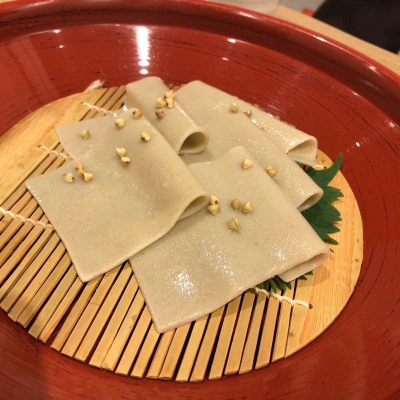 十割そば刺し(蕎麦雪屋)