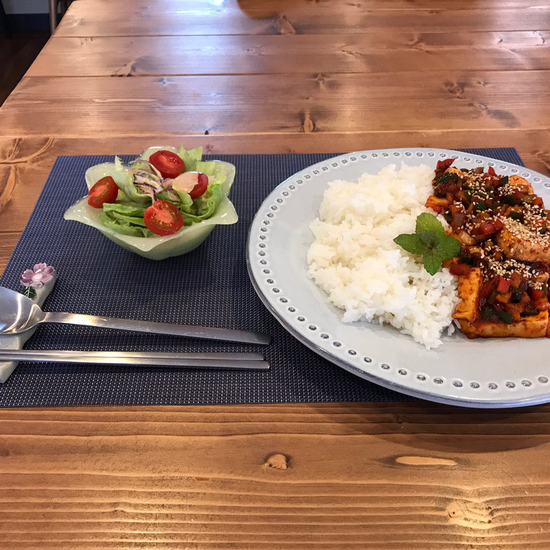 豆腐のうま辛煮(cage&house HESED)