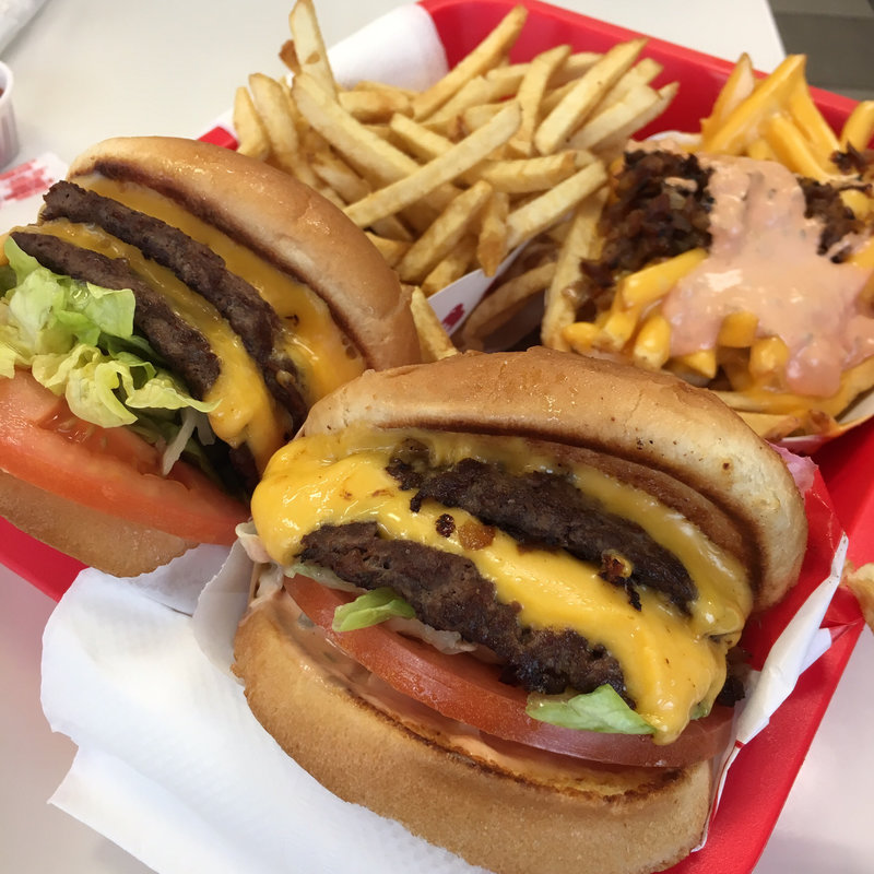 Double Double with potato(In-n-out)