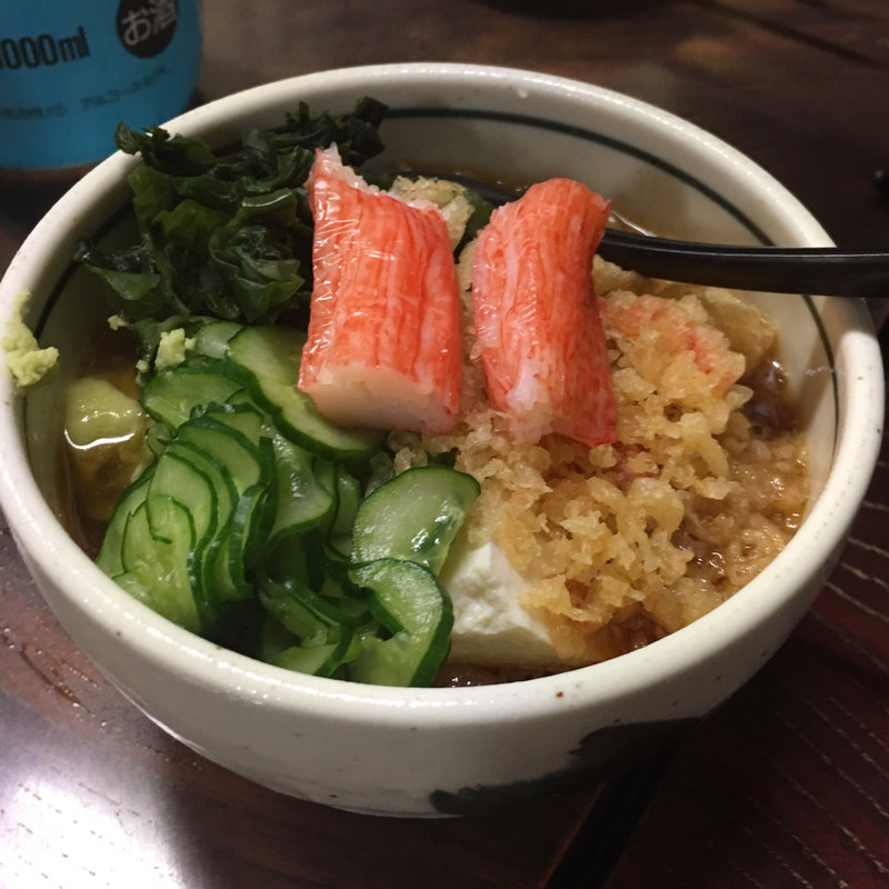 冷やしタヌキ豆腐(鯉とうなぎのまるます家 総本店 （まるますや）)