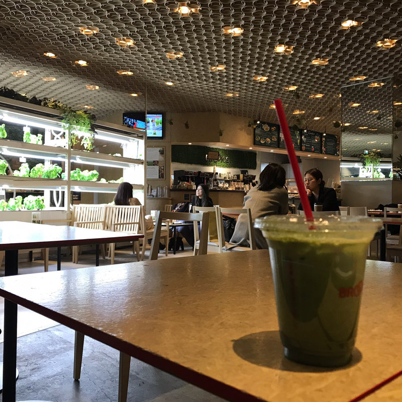 宇治抹茶ラテ(Brooks ME-BYO cafe 原宿店)