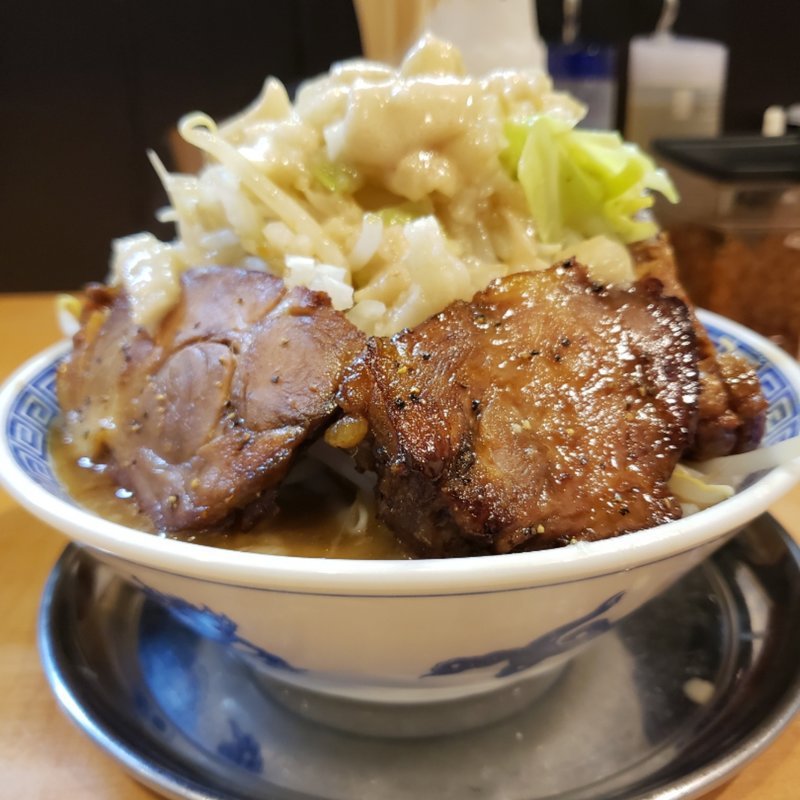 ブタそばダブル(雷神 角ふじ)