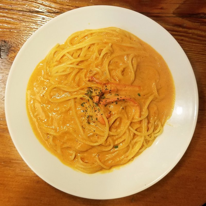 紅ずわい蟹のトマトクリームソース(ラ・タベルナ )