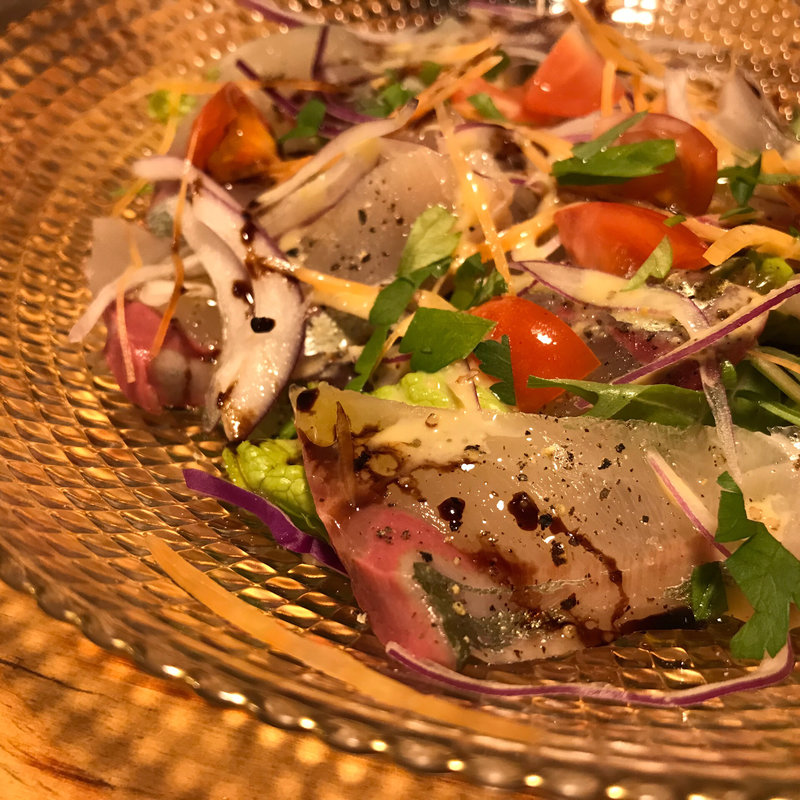 カンパチのカルパッチョ(アリアーレ)