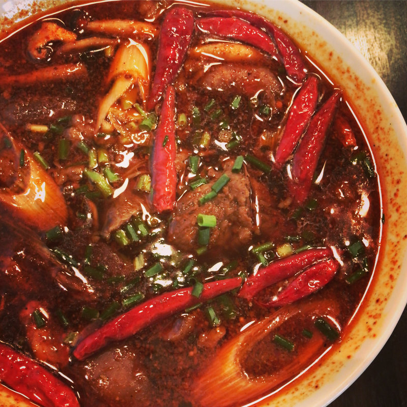 麻辣牛スジ麺(白碗竹筷樓 赤坂店)